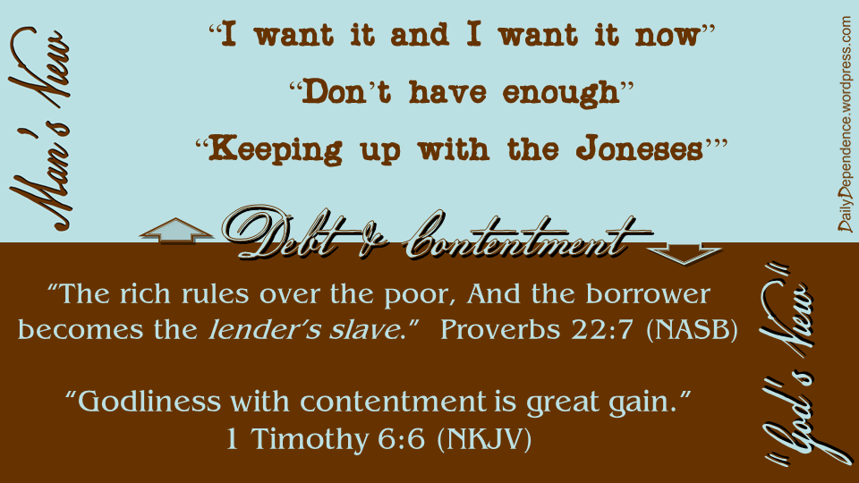 72 - Daily Dependence - Debt & Contentment