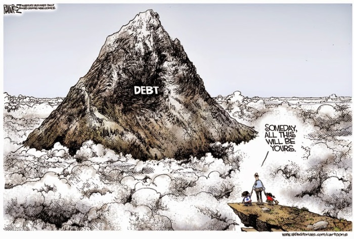 72 - Daily Dependence - Mountain of Debt Comic