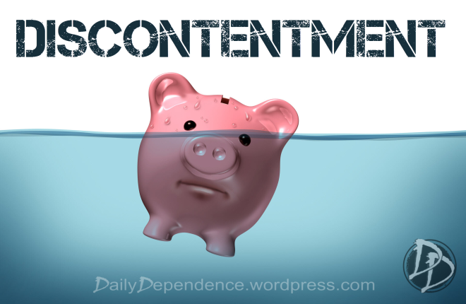 105 - Daily Dependence - Pitfalls of Money - Discontentment