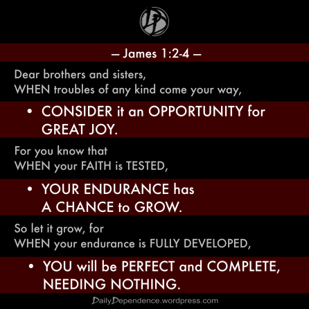 144 - Daily Dependence - James 1 - 2-4